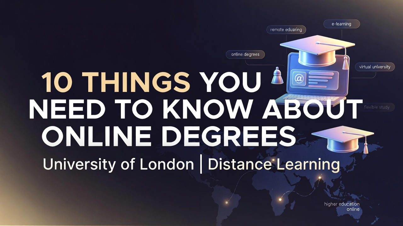 10 THINGS YOU NEED TO KNOW ABOUT ONLINE DEGREES | University of London | Distance Learning