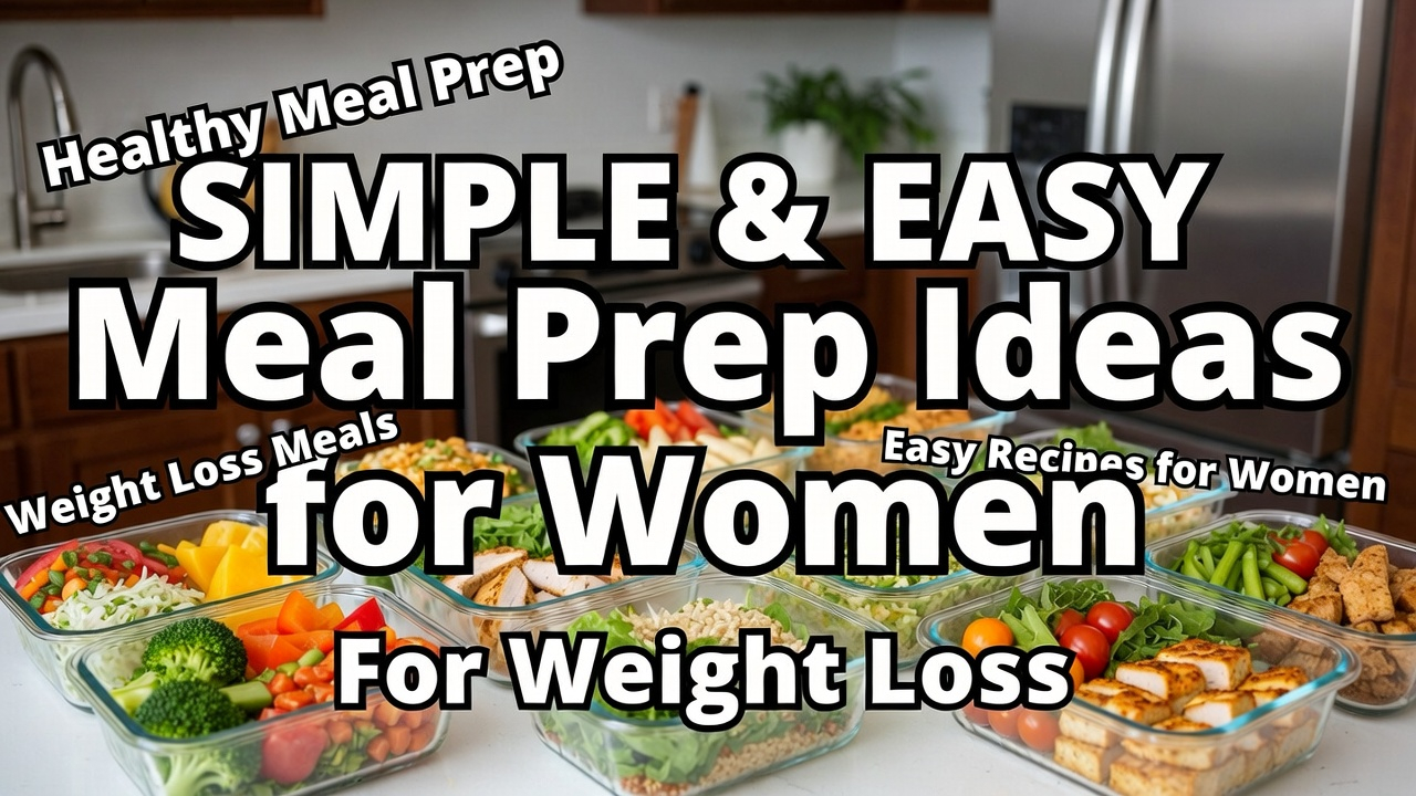 SIMPLE and EASY Meal Prep Ideas for Women for Weight Loss